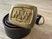 Skórzany Pas Oficerski Marynarki Wojennej (MW) | Vintage PRL