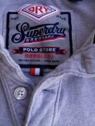 Superdry oryginalna koszulka męska polo, szara rozm. L/XL