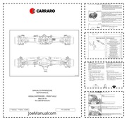 Carraro Deutz 20.19 Przedni most oś Instrukcja naprawy Repair Manual