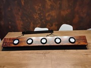 Lampa LED ze starej belki pięcio punktowa.