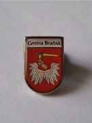 Herb gmina Brańsk przypinka pin odznaka wpinka