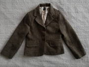 Brązowa wełniana marynarka żakiet Zara 110 - 116