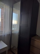 Ikea szafa Pax 2-drzwiowa czarna lustro półki kombinacja 100/60/ 240