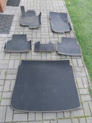 VW Tiguan I (5N)– Dywaniki EVA komplet przód +tył +bagażnik, stan jak nowe!