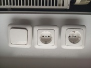 Gniazdka,włącznik Busch-Jaeger 