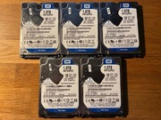 5x Dysk 1TB WD10JPCX 2,5"