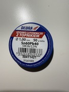 Lut cyna z topnikiem 1.0mm, 50g DEDRA