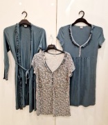 Zestaw szlafrok + koszula nocna + koszula/bluzka MUZZY L / XL 40 / 42 