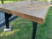 Stolik kawowy ława do salonu dębowa loft ogromna 117x64