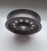 Tytanowa rolka do bloku jachtowego – Ø 75mm, ultra lekka (90g)
