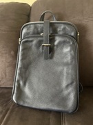 Borse in Pelle plecak Skóra naturalna granatowy z Włoch [SKU]