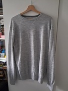 Sweter z dodatkiem 50% wełny, ciepły,cienki