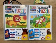 Zestaw 2 x puzzle & flashcards Lisciani 