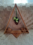 Drewniana choinka ozdoba z szyszką