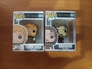 Funko Bitty Pop The Lord Of The Rings Aragorn 531, Samwise Gamgee 445