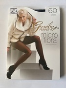 Rajstopy z microfibry 60 den - czekolada - rozmiar XXL