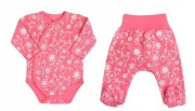 Wyprawka bawełna organiczna półśpiochy body roz 50 NINI