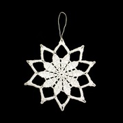 Zawieszka szydełkowa na choinkę gwiazdka 11cm (Z237)