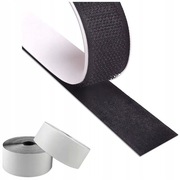 Rzep taśma z klejem 25mm samoprzylepna CZARNA dł. 5M