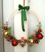 Wianek świąteczny rękodzieło 