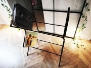 Stojak na płyty winylowe loft duży stalowy