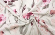 Muślin w kwiaty 0,5mb tkanina sukienkowa na sukienkę bluzkę  lato wiosnę