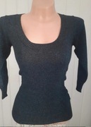 Bluzka dzianinowa sweterek z błyszczącą nitką west.one 36