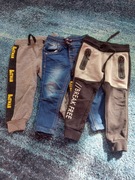 Szczupłe spodnie cena za komplet 3 pary r 86-92