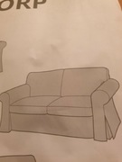 Pokrowiec na sofe ikea ektrop nierozkladany 