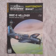 Samolot Curtiss SB2C-5 Helldiver, 1:33, wyd. Answer, stan bardzo dobry