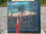 Obraz ręcznie malowany akryl