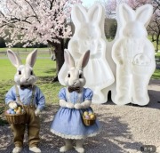 Forma silikonowa pan i pani zając wielkanoc