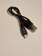 Czarny kabel microUSB 30cm tylko do ładowania