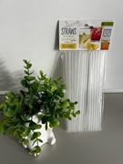 SŁOMKI PLASTIKOWE 30SZT - POGRUBIONE WYSOKA JAKOŚĆ + SZCZOTECZKA GRATIS