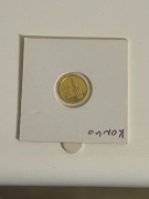 AFRICAN ART 20 franc  Złoto .999 1.2441g  MONETA 