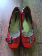 Ecco baleriny pantofle lakierowane 37 