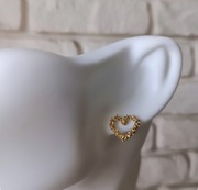 Kolczyki złote serca