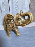 Figurka dekoracyjna Złoty Słoń – długość ok. 30 cm