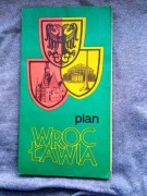 WROCŁAW, BRESLAU, Mapa, Plan Wrocławia 1972