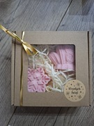 Box prezent świąta mikołajki świeczki sojowe roż snieżynka rękawiczka