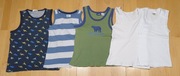 Podkoszulka, koszulka bez rękawów chłopięca x5 - zestaw, rozm. ok. 98