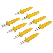 8x Uchwyt DO KUKURYDZY szpikulec widelec grillowy do nabijania jedzenia.(50