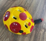 kask rowerowy żółty shell