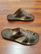 Skórzane Klapki Męskie 2 W 1 z Paskiem