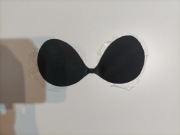 Biustonosz samonośny silikonowy czarny 75C