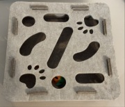 Interaktywna zabawka dla kota | pudełko z piłeczkami (filc)