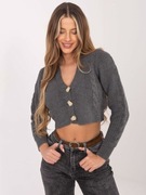 Ciemnoszary sweter rozpinany Aristide RUE PARIS