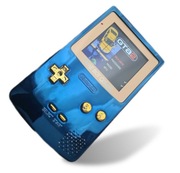 NA PREZENT Game Boy Color z IPS 2.6  + FlashMaster 2500 in 1 + pudełko. 