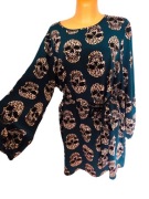 Shein r 3xl zielona sukienka w czaszki r 46 plus size