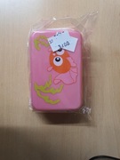 PUDEŁKO NA MYDŁO W KOSTCE, RÓŻOWE, DLA DZIECKA, ZAMYKANE